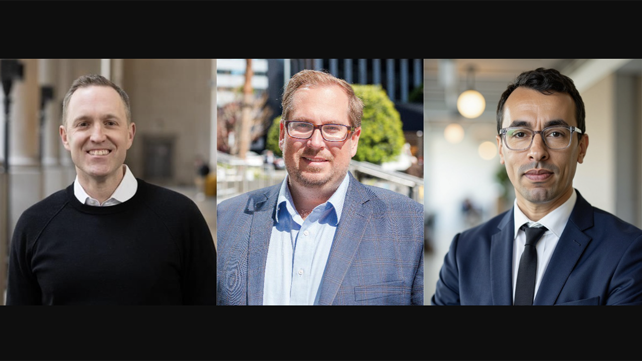 From Left to Right: Michael Lindsay of Metrolinx, Andrew Royston of Urban Engineers, and Abdellah Chajai of Keolis Group. (Photographs courtesy of the respective organizations)